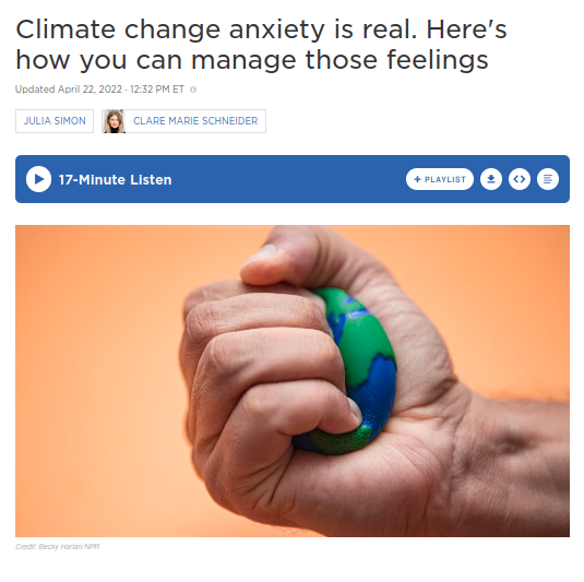 Climate change anxiety is real. Here's how you can manage those feelings.